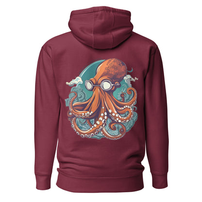 Octopus Unisex Hoodie by Mimetic Clothing