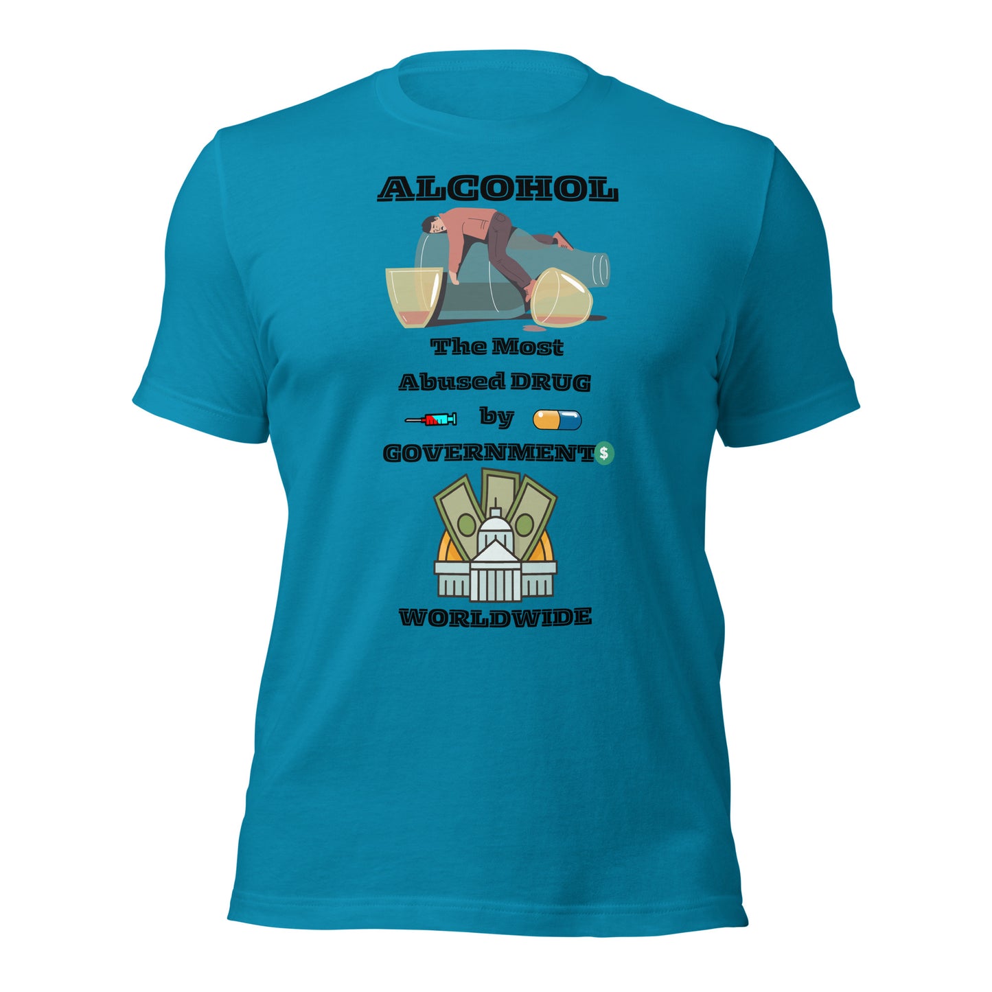 Alcohol Abuse Unisex t-shirt by Mimetic Clothing