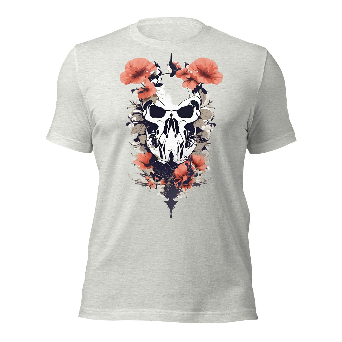 Skull & Poppies Design by Mimetic. Premium Unisex t-shirt
