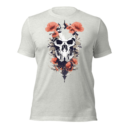 Skull & Poppies Design by Mimetic. Premium Unisex t-shirt