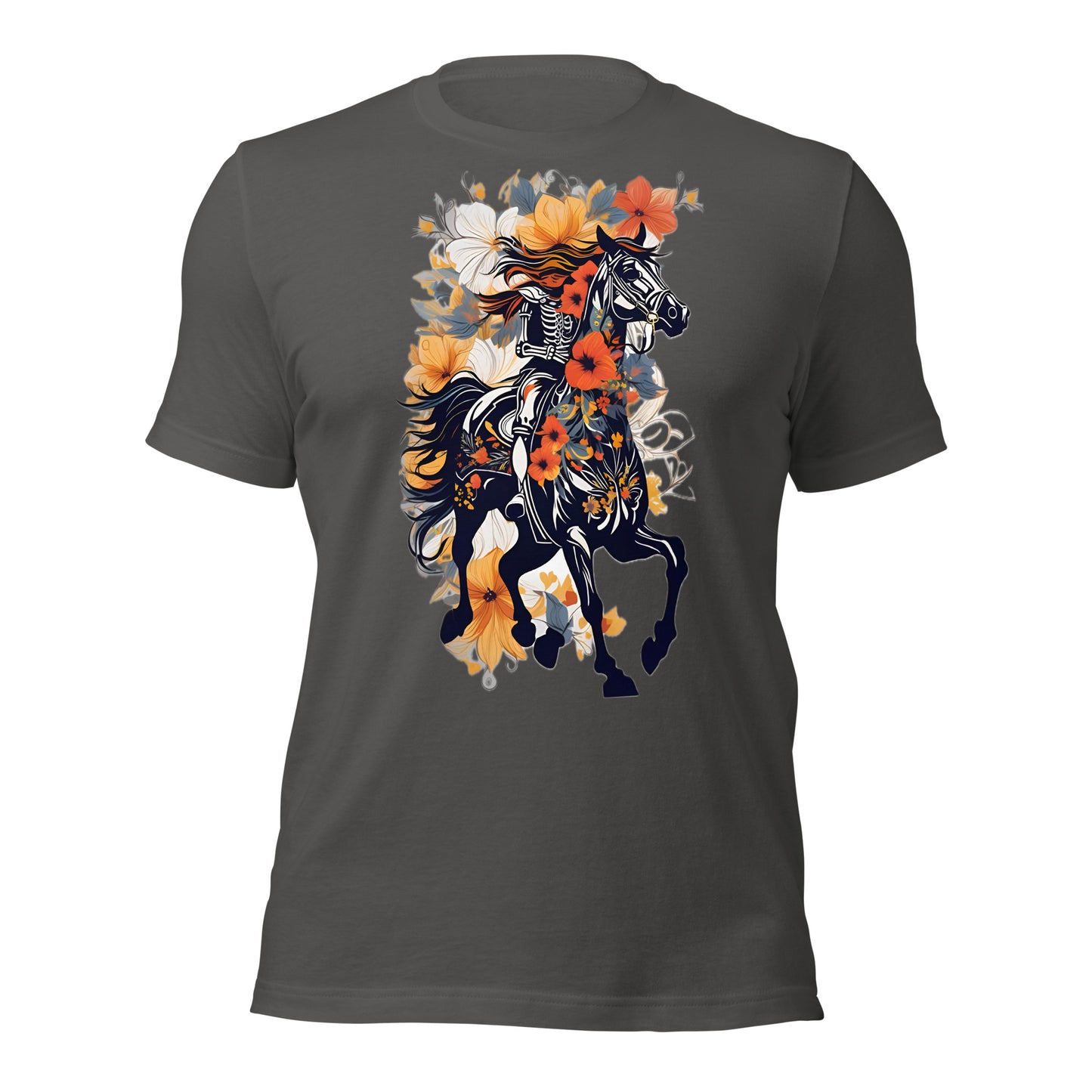 Horse & Flowers Design by Mimetic. Premium Unisex t-shirt