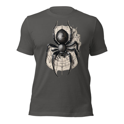Techno Spider Graphic Tee Design by Mimetic Clothing. Unisex t-shirt