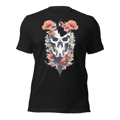 Skull & Poppies Design by Mimetic. Premium Unisex t-shirt