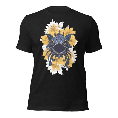 Deep Sea Creature with Yellow Flowers by Mimetic Unisex t-shirt