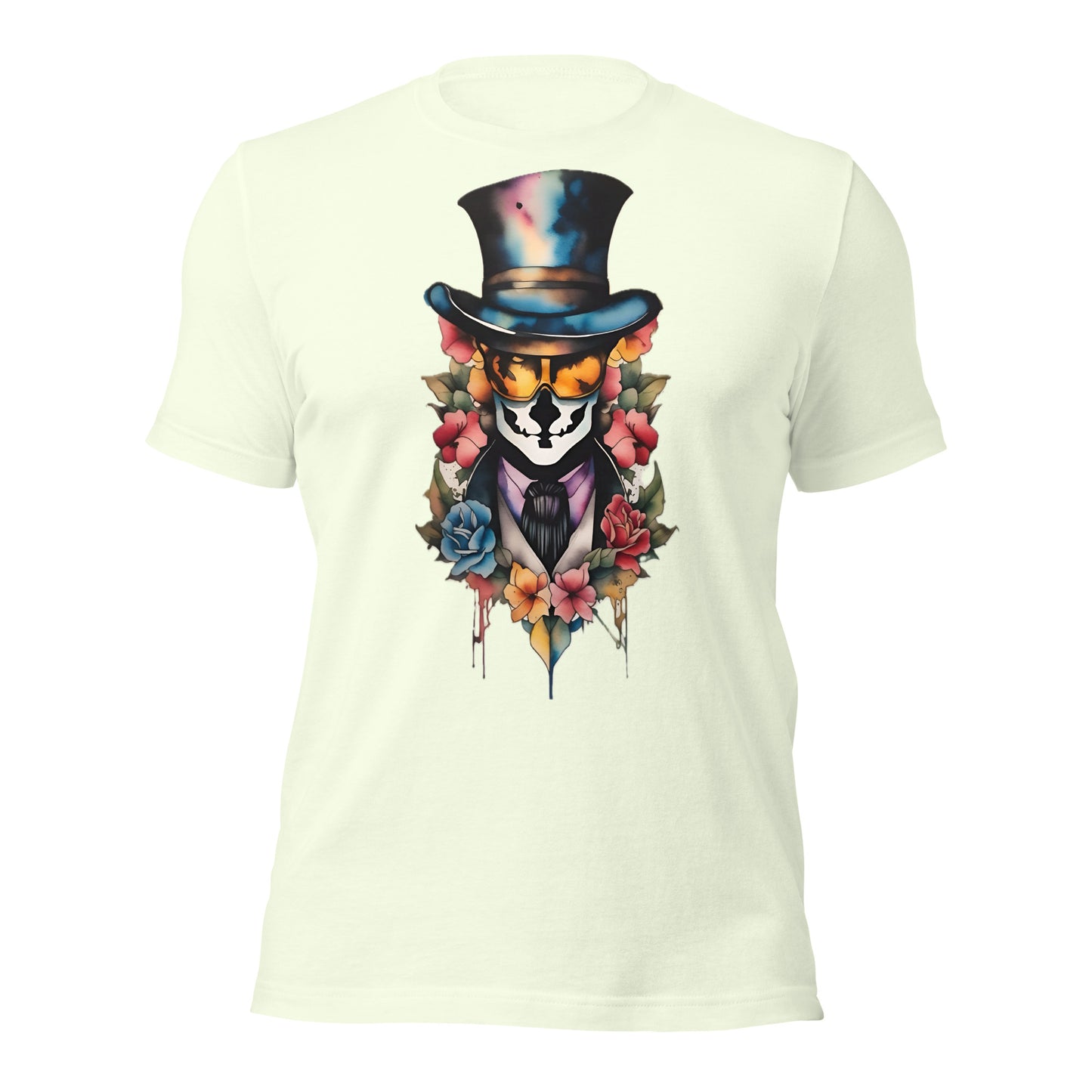 Watercolour Voodoo Skull design by Mimetic. Premium Unisex t-shirt
