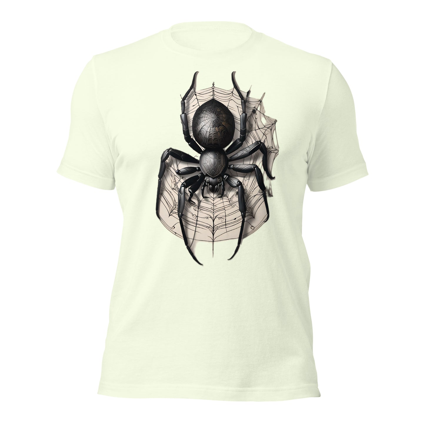 Techno Spider Graphic Tee Design by Mimetic Clothing. Unisex t-shirt