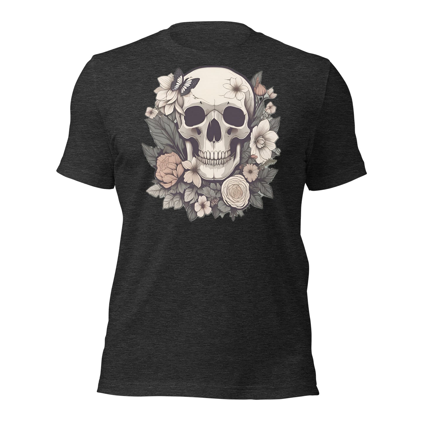 Skull & Flowers design by Mimetic. Premium Unisex t-shirt