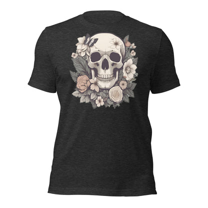 Skull & Flowers design by Mimetic. Premium Unisex t-shirt