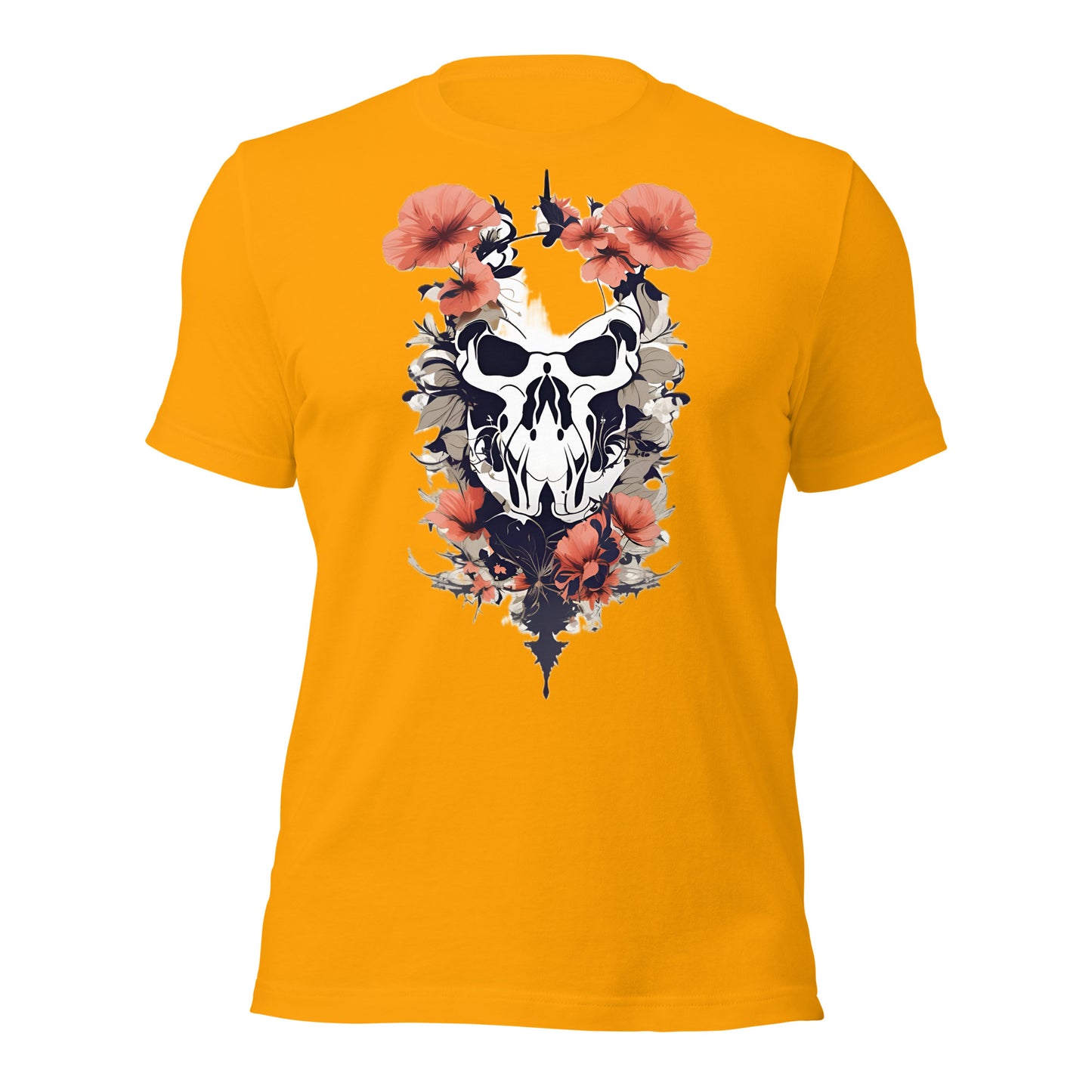 Skull & Poppies Design by Mimetic. Premium Unisex t-shirt