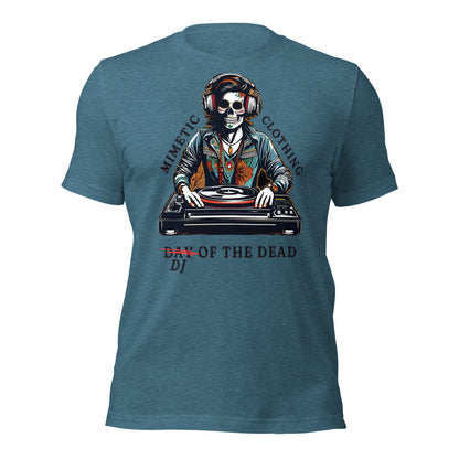 DJ of the Dead Unisex t-shirt by Mimetic Clothing