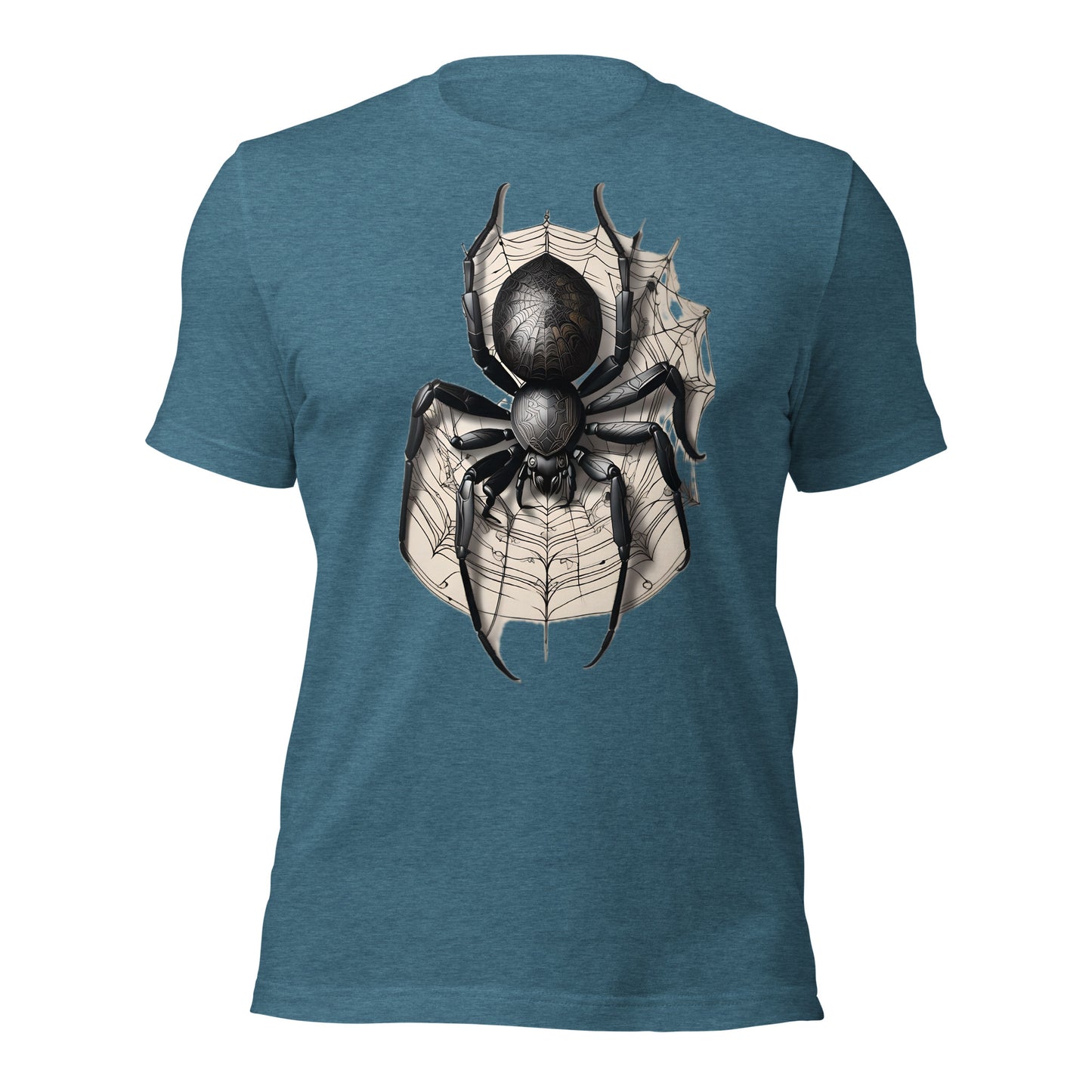 Techno Spider Graphic Tee Design by Mimetic Clothing. Unisex t-shirt