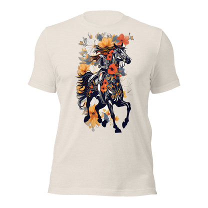 Horse & Flowers Design by Mimetic. Premium Unisex t-shirt