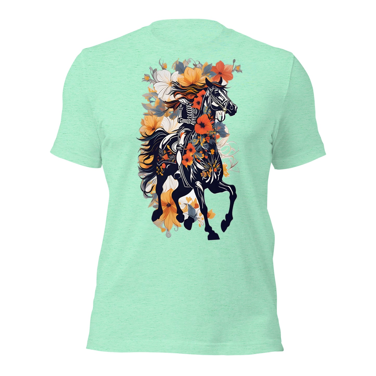 Horse & Flowers Design by Mimetic. Premium Unisex t-shirt