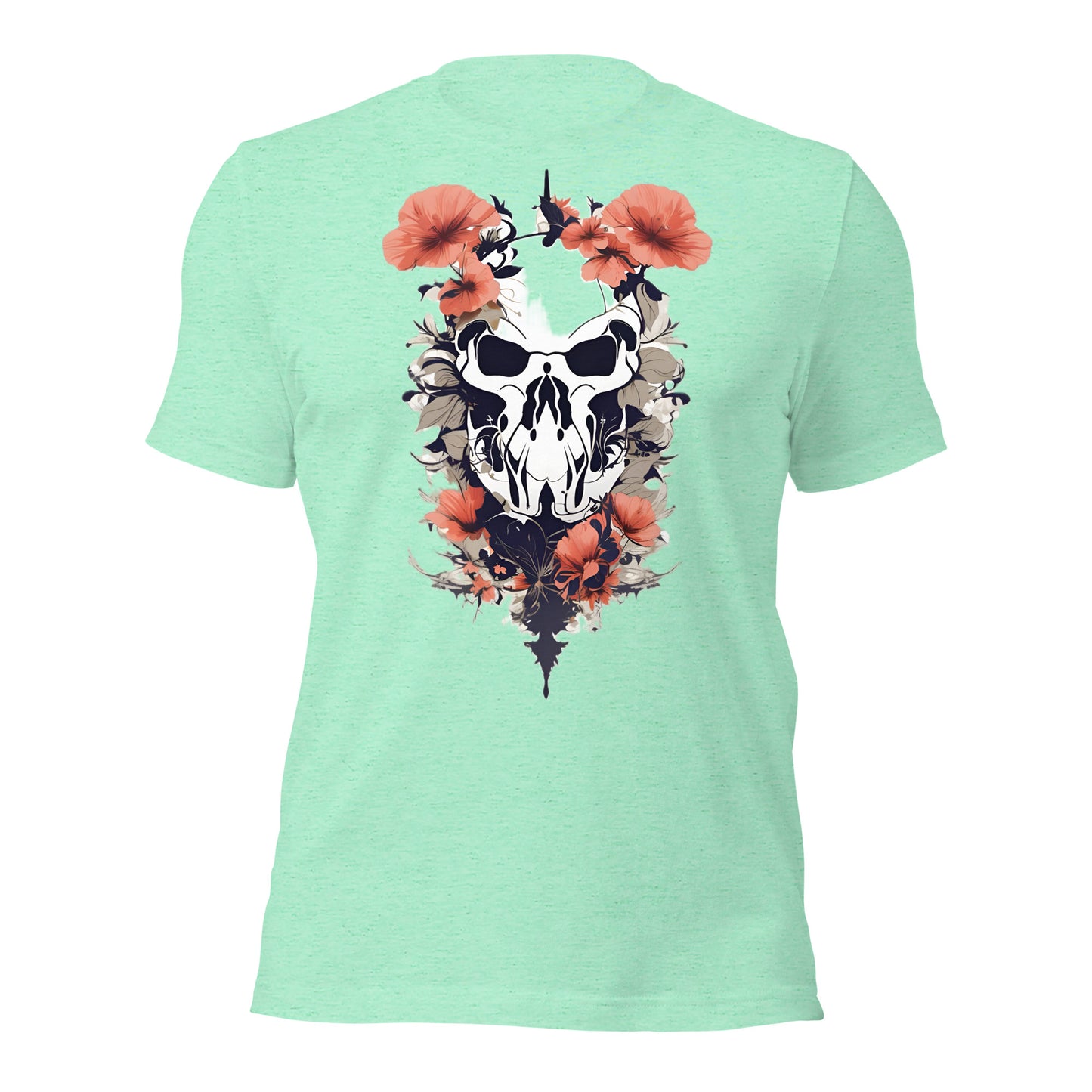 Skull & Poppies Design by Mimetic. Premium Unisex t-shirt