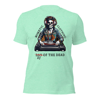 DJ of the Dead Unisex t-shirt by Mimetic Clothing