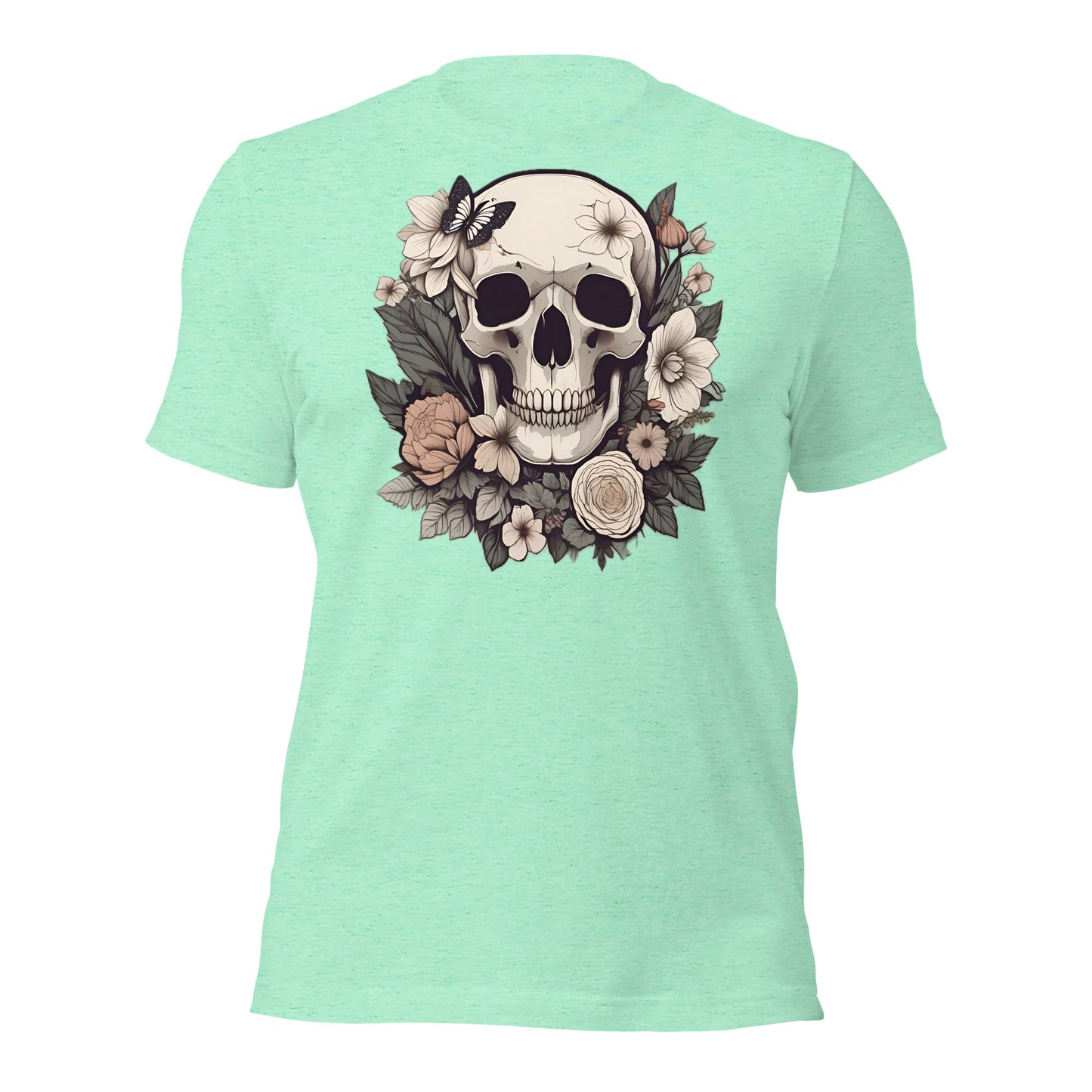 Skull & Flowers design by Mimetic. Premium Unisex t-shirt