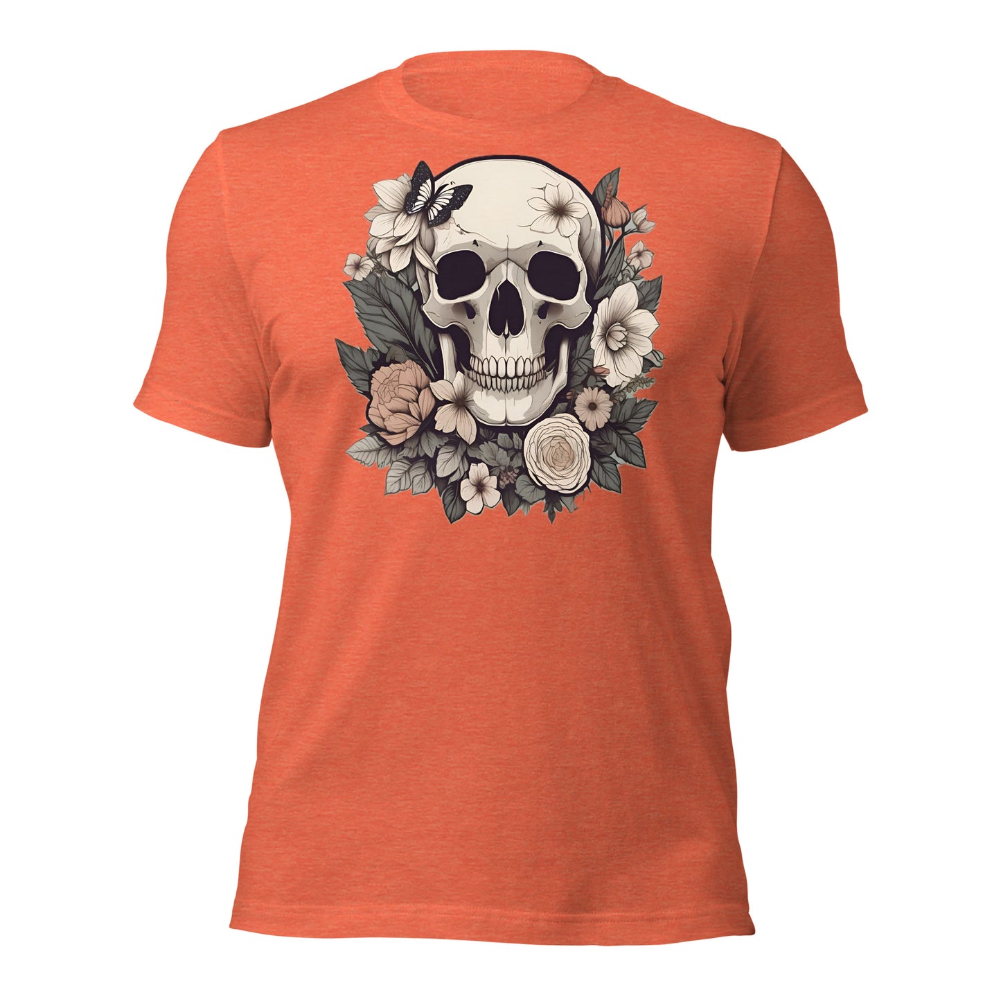 Skull & Flowers design by Mimetic. Premium Unisex t-shirt