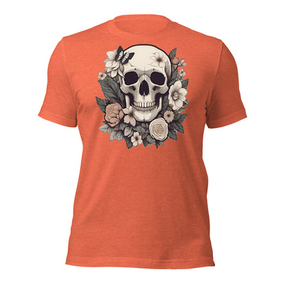 Skull & Flowers design by Mimetic. Premium Unisex t-shirt