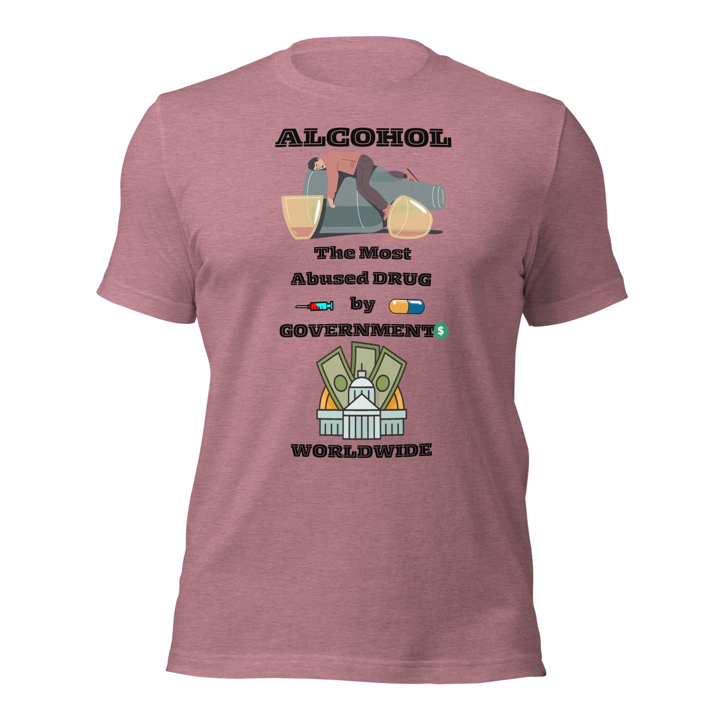 Alcohol Abuse Unisex t-shirt by Mimetic Clothing