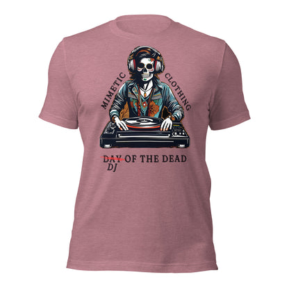 DJ of the Dead Unisex t-shirt by Mimetic Clothing