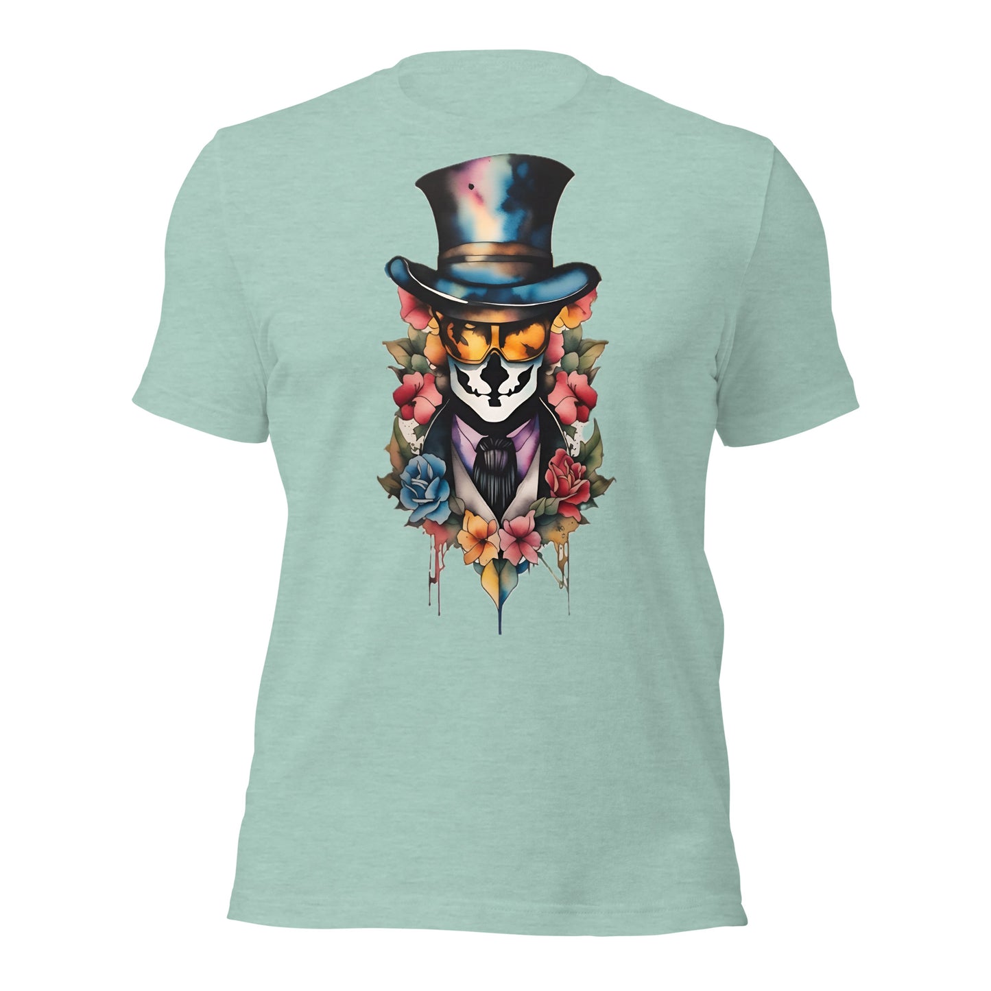 Watercolour Voodoo Skull design by Mimetic. Premium Unisex t-shirt