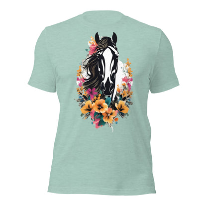 Spring Horse by Mimetic Clothing. Premium Unisex t-shirt