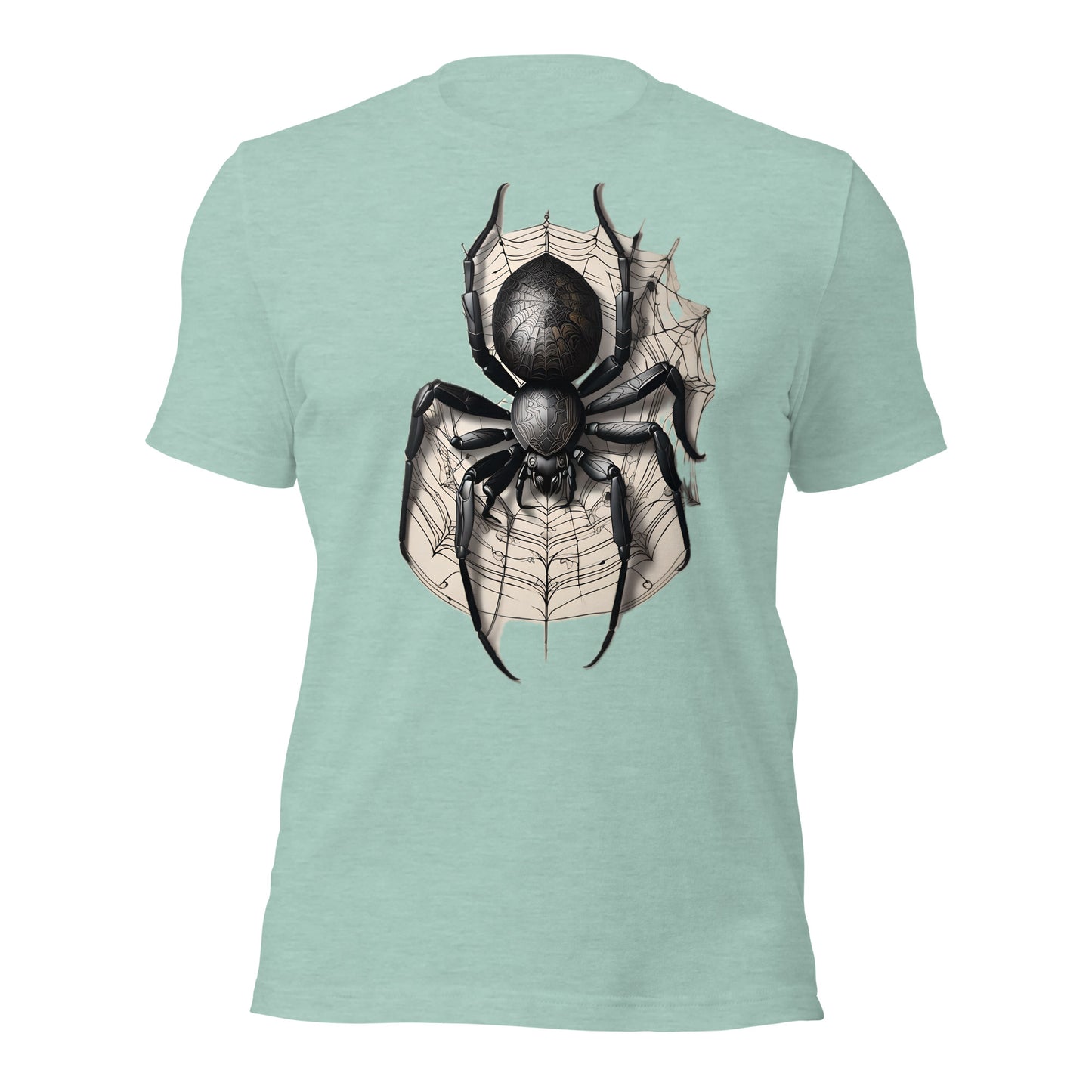 Techno Spider Graphic Tee Design by Mimetic Clothing. Unisex t-shirt
