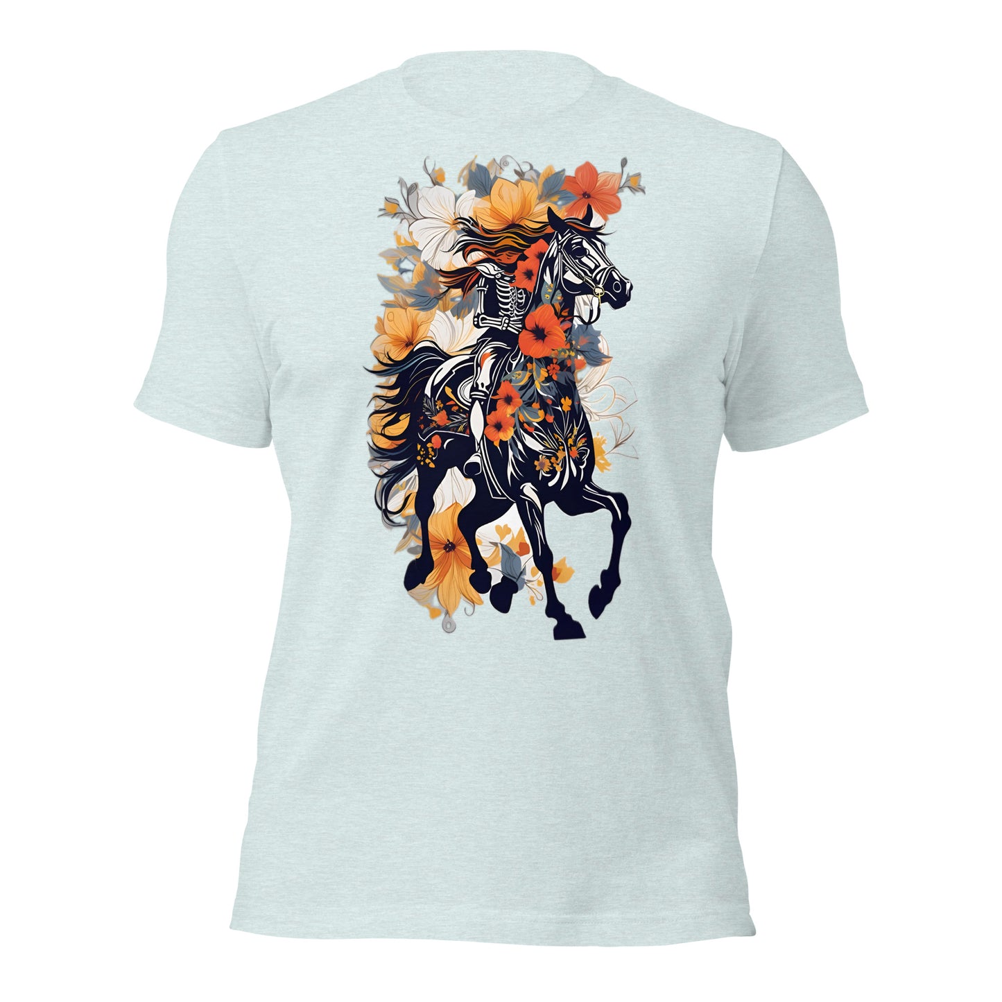 Horse & Flowers Design by Mimetic. Premium Unisex t-shirt