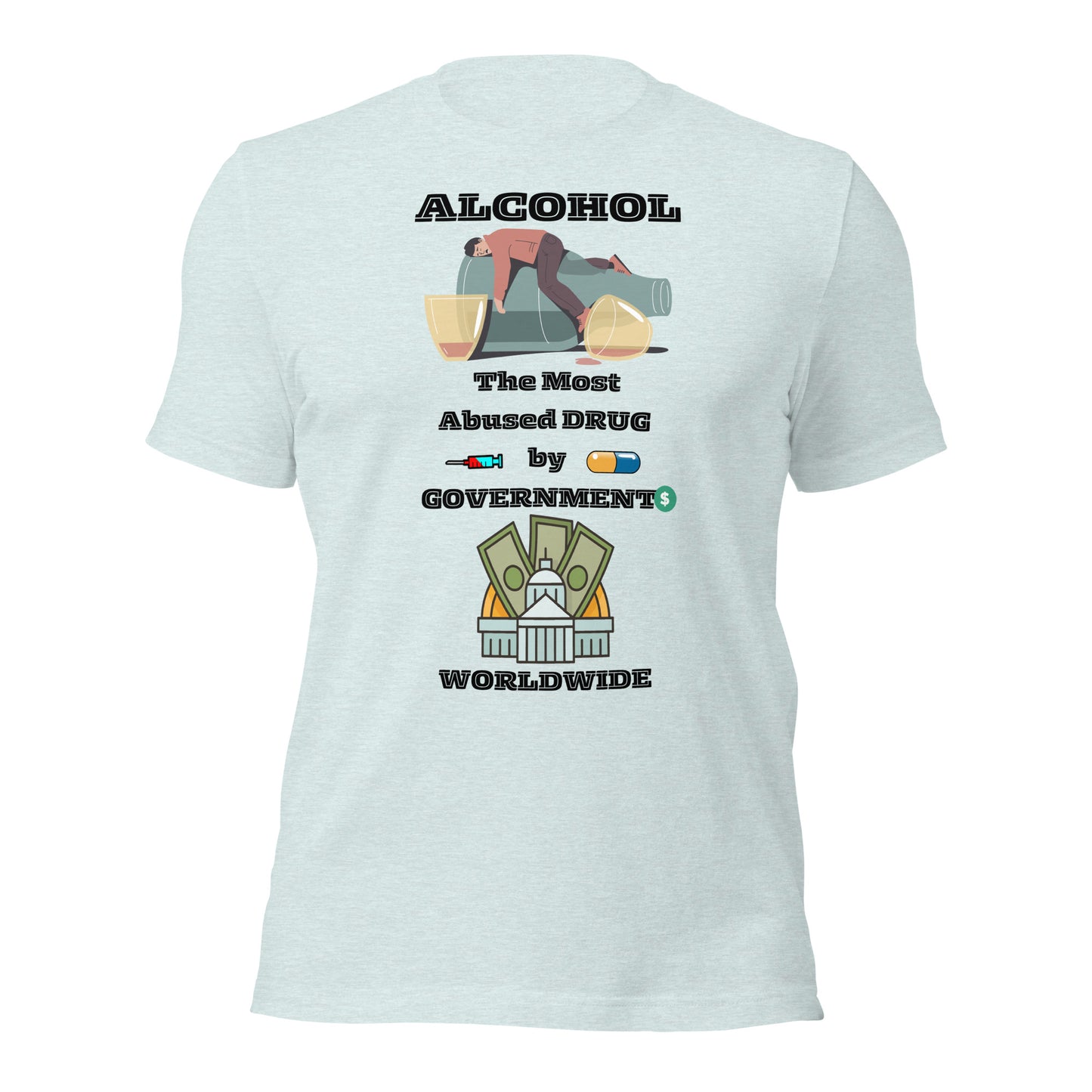 Alcohol Abuse Unisex t-shirt by Mimetic Clothing