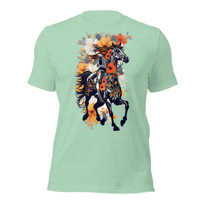 Horse & Flowers Design by Mimetic. Premium Unisex t-shirt