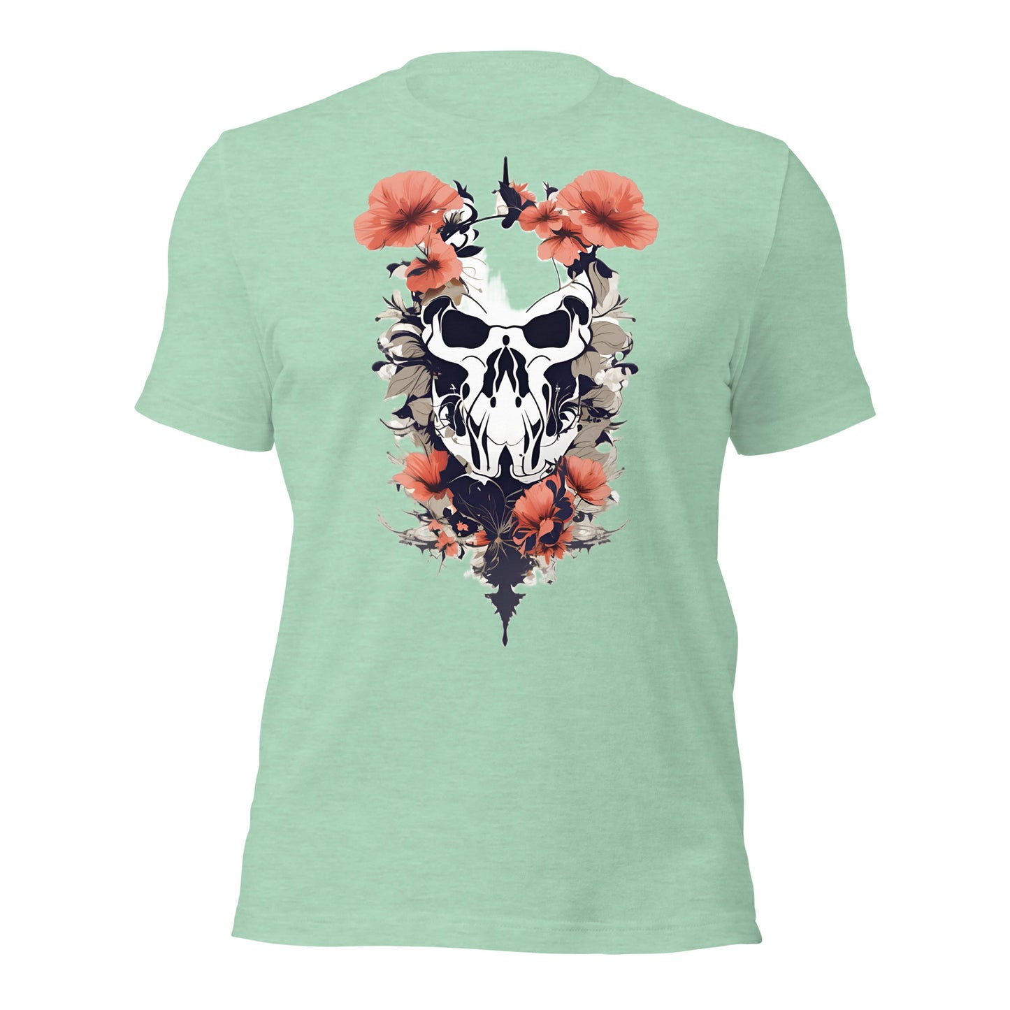 Skull & Poppies Design by Mimetic. Premium Unisex t-shirt