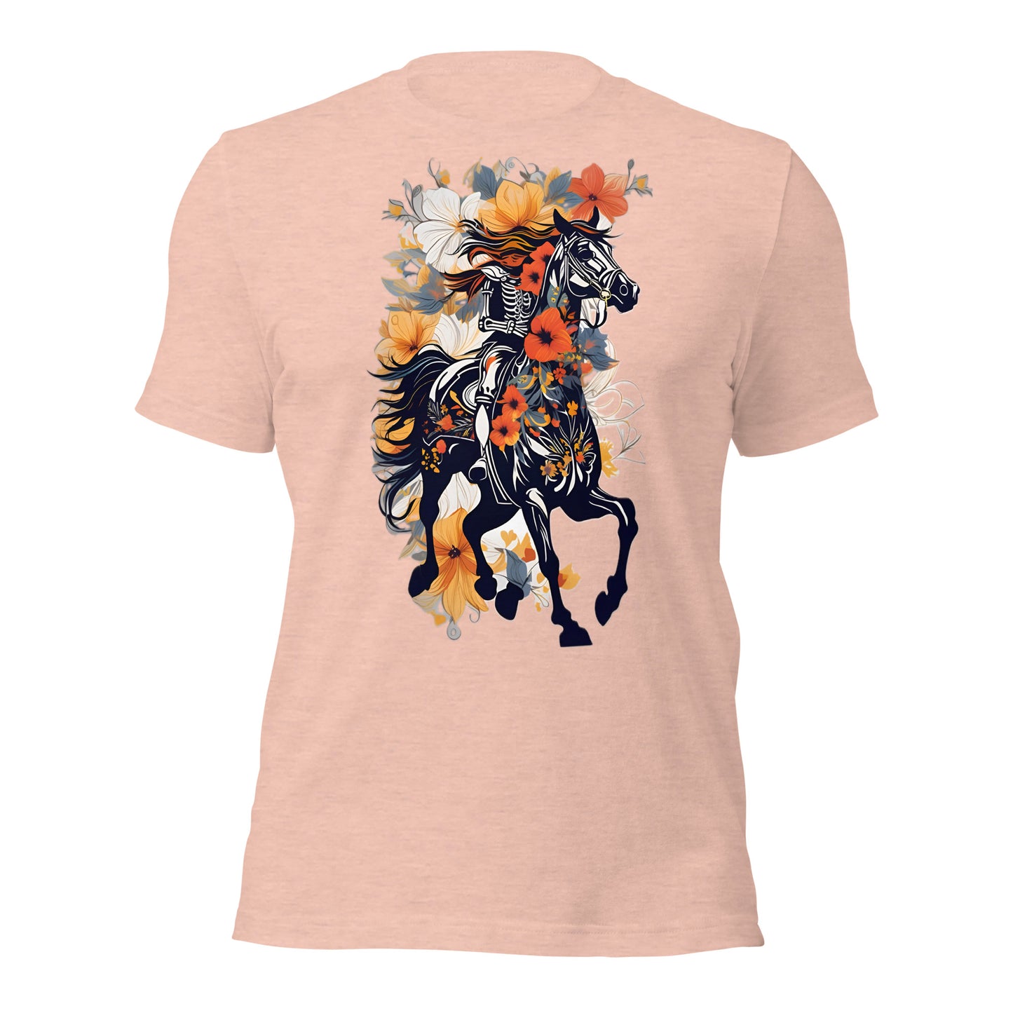 Horse & Flowers Design by Mimetic. Premium Unisex t-shirt