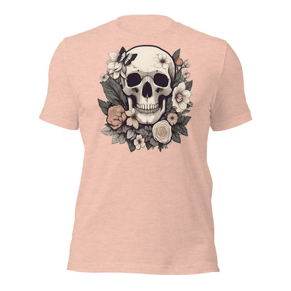 Skull & Flowers design by Mimetic. Premium Unisex t-shirt