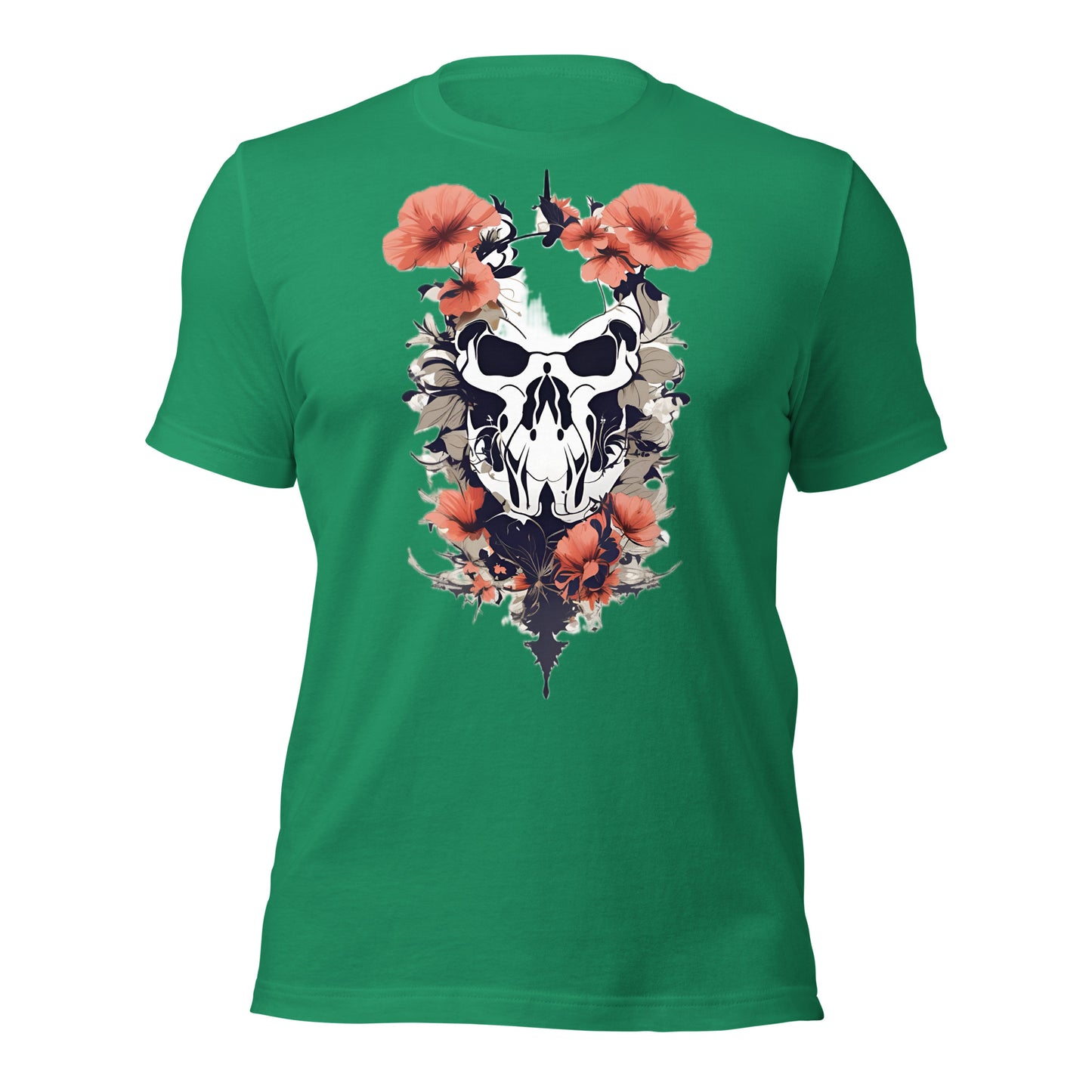 Skull & Poppies Design by Mimetic. Premium Unisex t-shirt