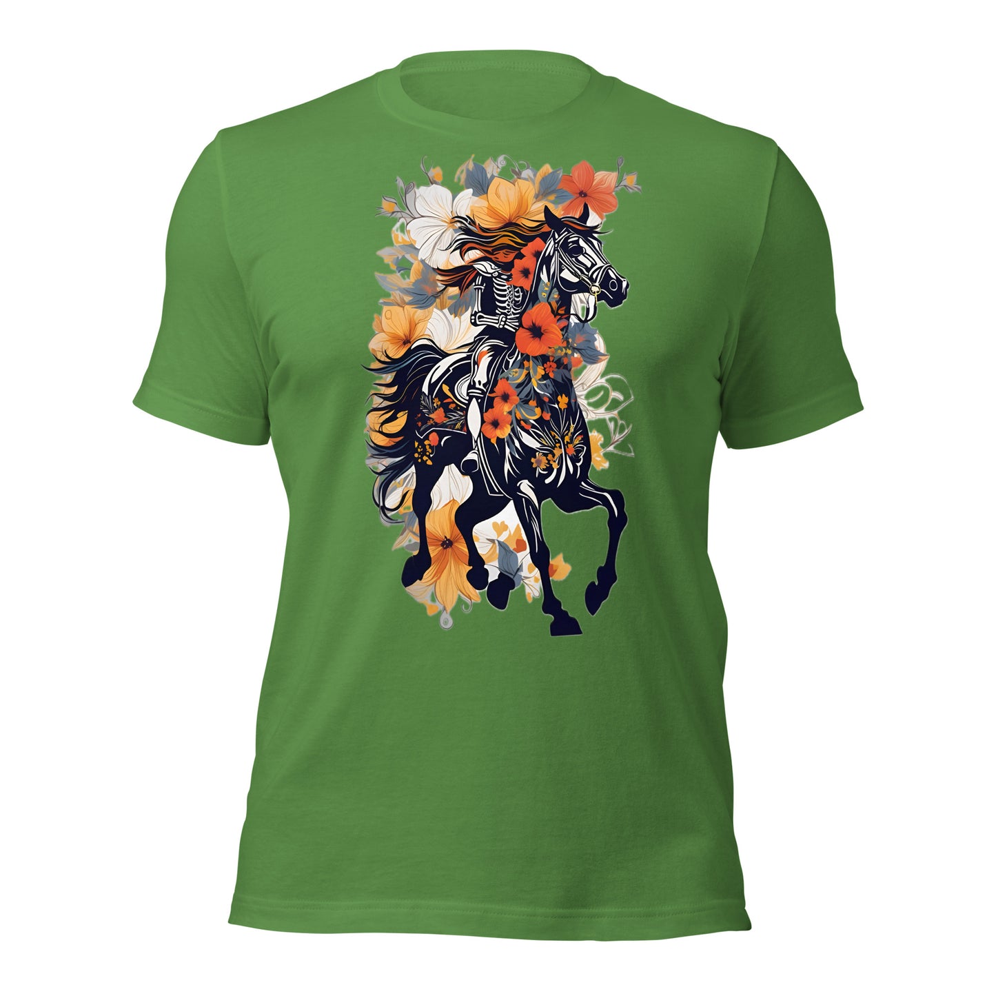 Horse & Flowers Design by Mimetic. Premium Unisex t-shirt