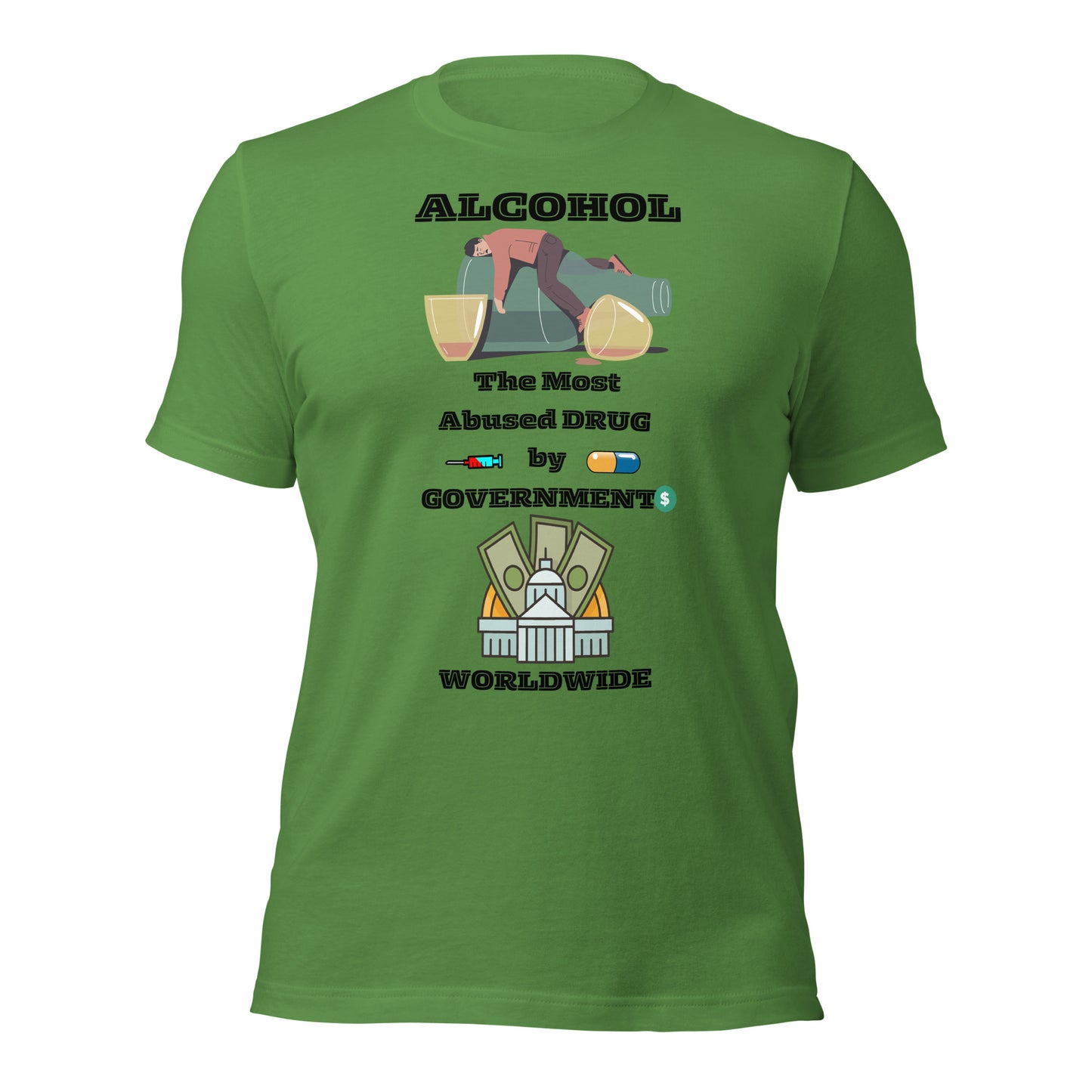 Alcohol Abuse Unisex t-shirt by Mimetic Clothing