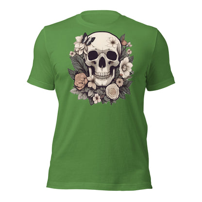 Skull & Flowers design by Mimetic. Premium Unisex t-shirt