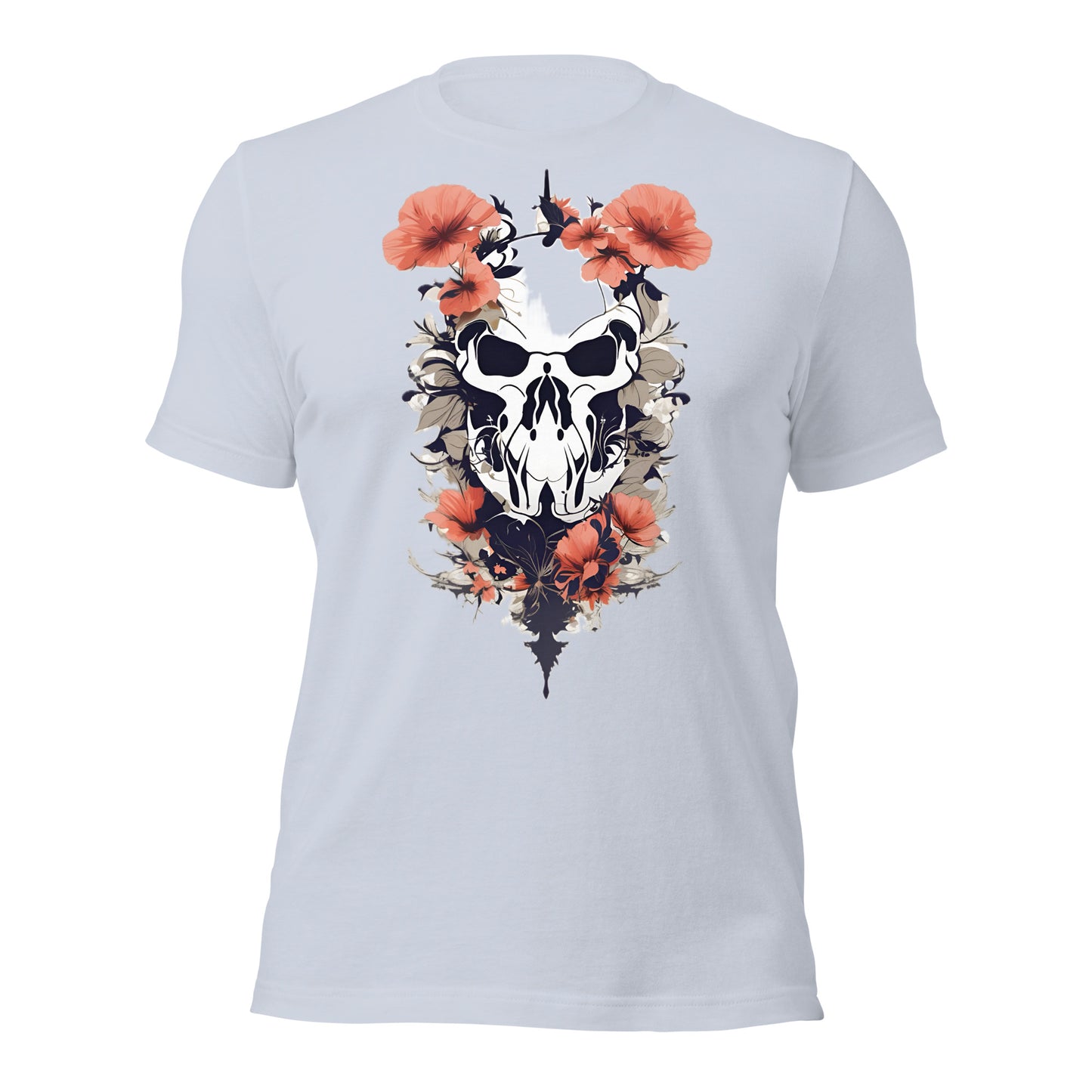 Skull & Poppies Design by Mimetic. Premium Unisex t-shirt