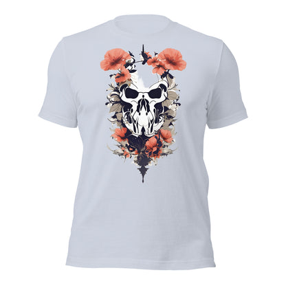 Skull & Poppies Design by Mimetic. Premium Unisex t-shirt