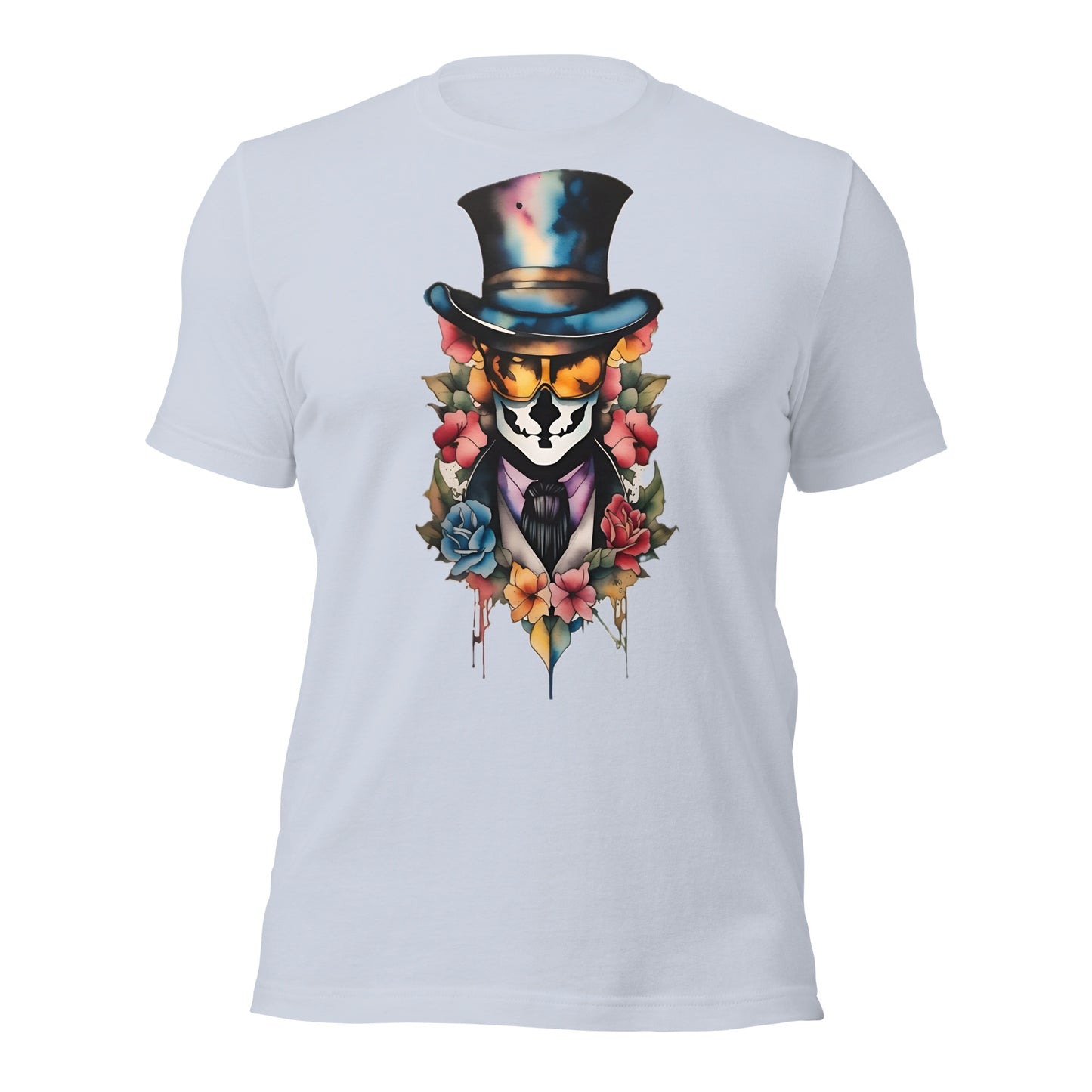 Watercolour Voodoo Skull design by Mimetic. Premium Unisex t-shirt