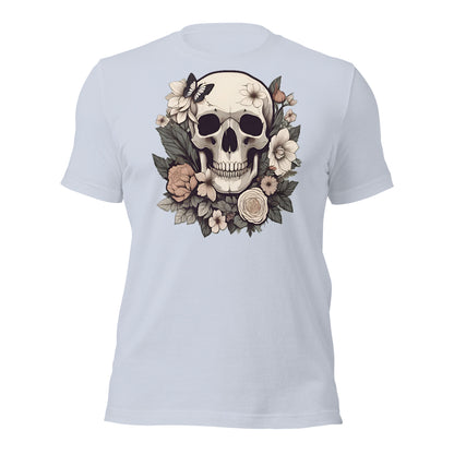 Skull & Flowers design by Mimetic. Premium Unisex t-shirt