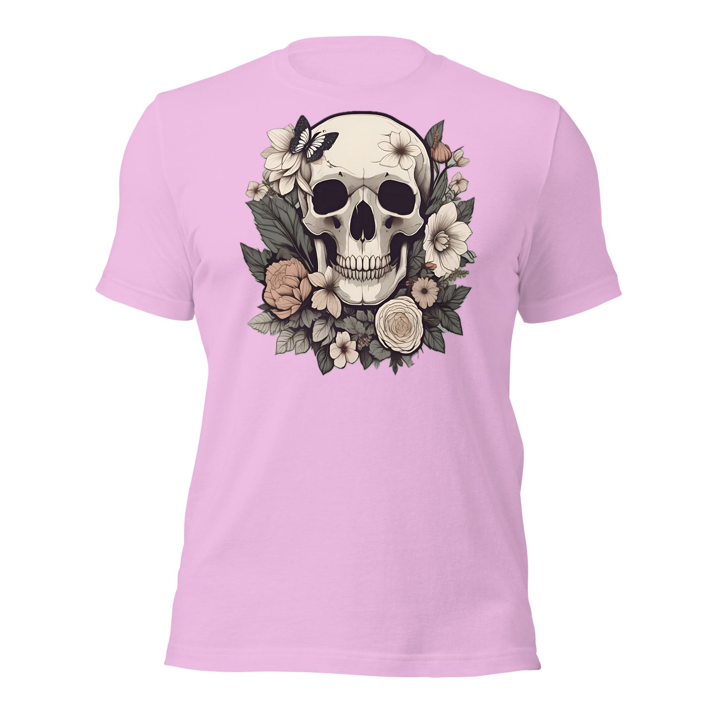 Skull & Flowers design by Mimetic. Premium Unisex t-shirt