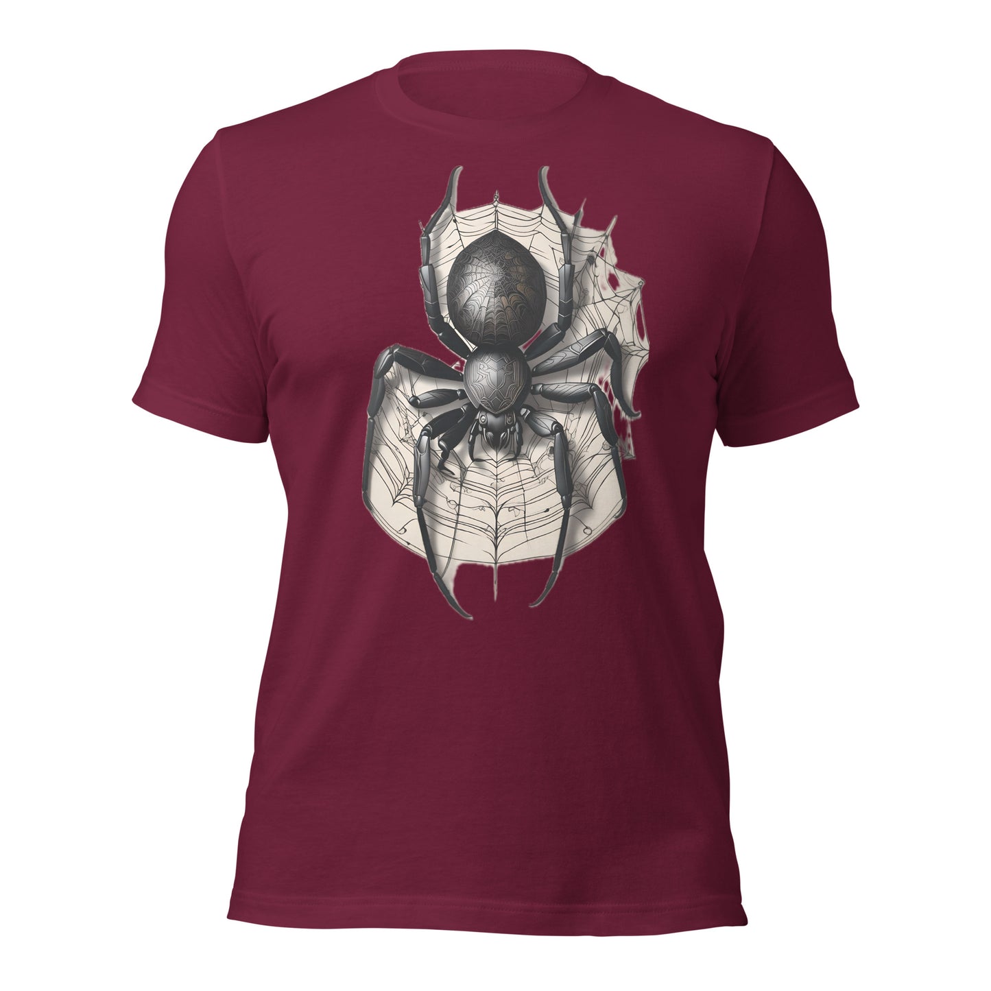 Techno Spider Graphic Tee Design by Mimetic Clothing. Unisex t-shirt