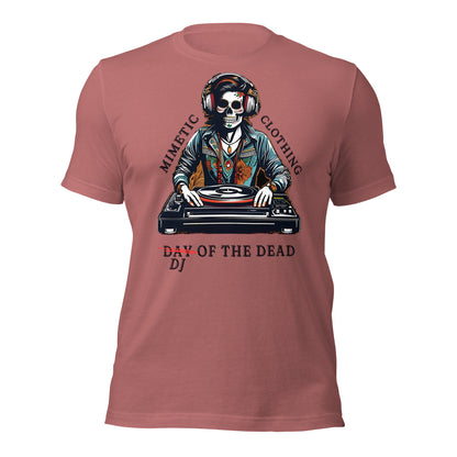 DJ of the Dead Unisex t-shirt by Mimetic Clothing