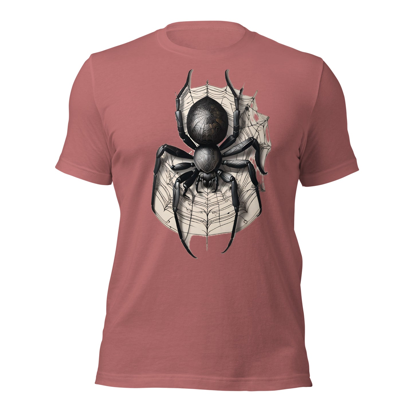 Techno Spider Graphic Tee Design by Mimetic Clothing. Unisex t-shirt