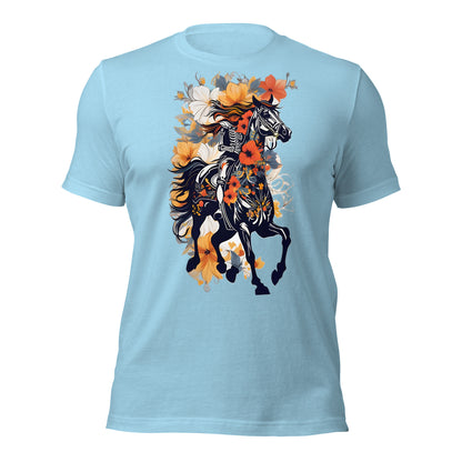 Horse & Flowers Design by Mimetic. Premium Unisex t-shirt