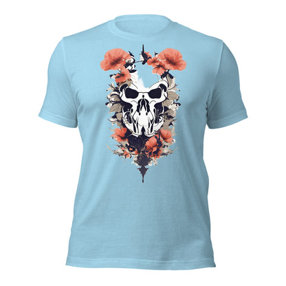 Skull & Poppies Design by Mimetic. Premium Unisex t-shirt
