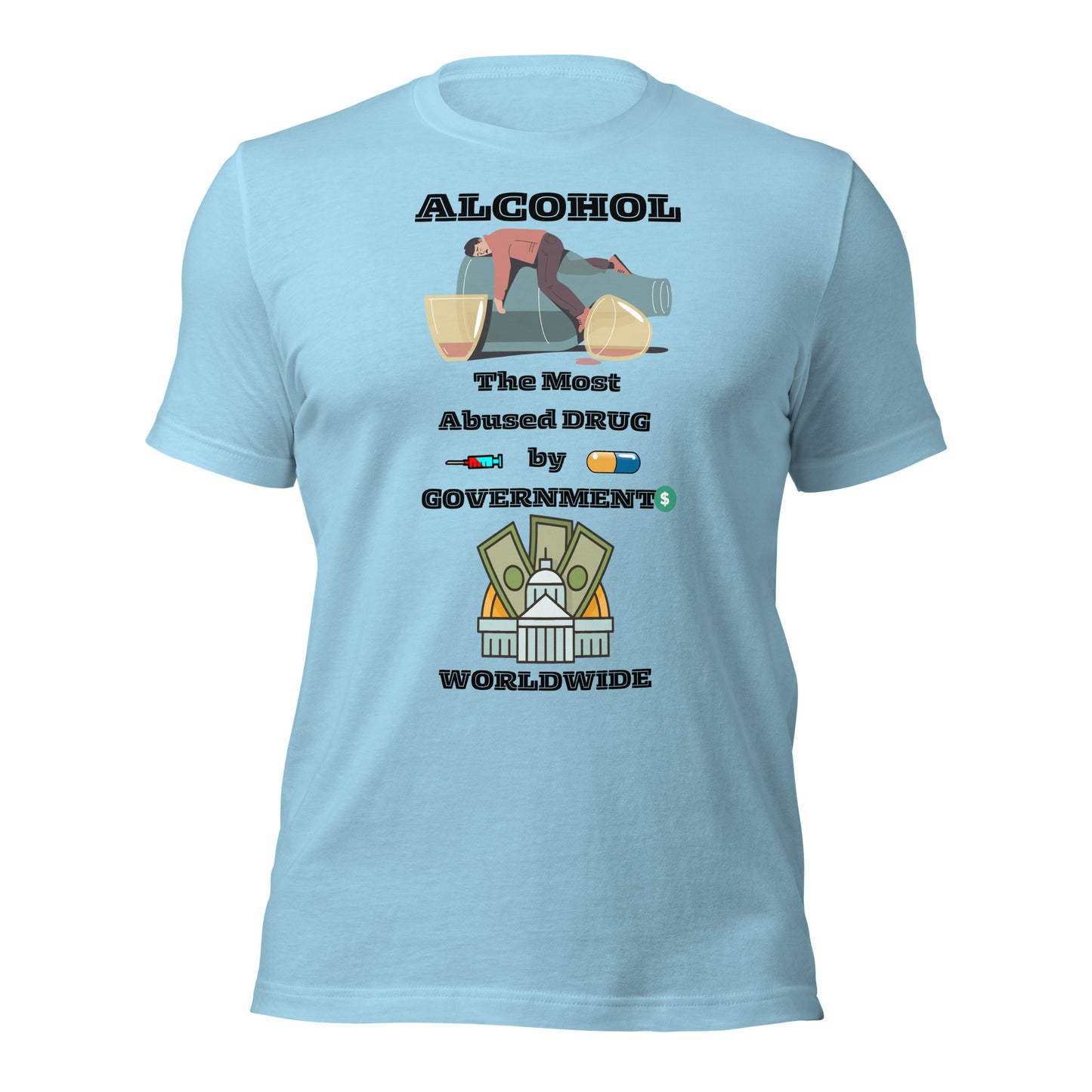 Alcohol Abuse Unisex t-shirt by Mimetic Clothing
