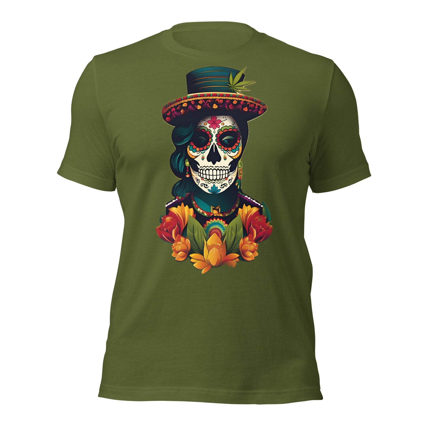Dia De Los Muertos Woman. Premium Unisex t-shirt