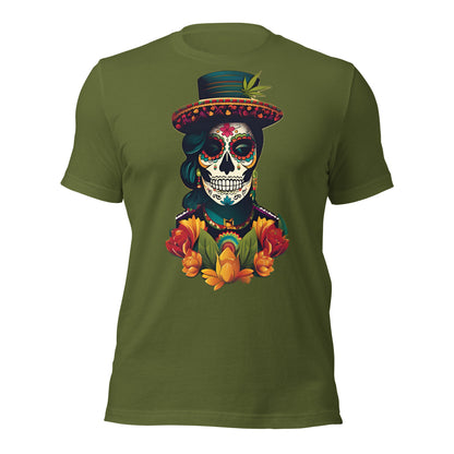 Dia De Los Muertos Woman. Premium Unisex t-shirt
